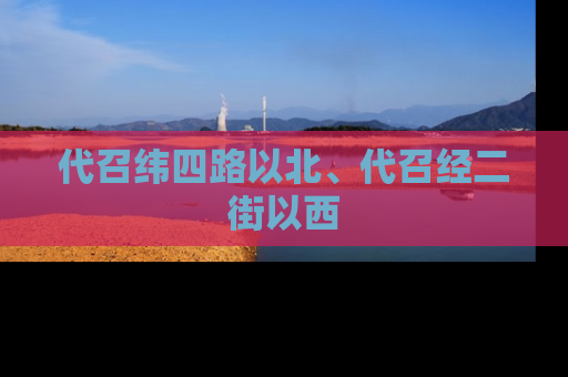 代召纬四路以北、代召经二街以西