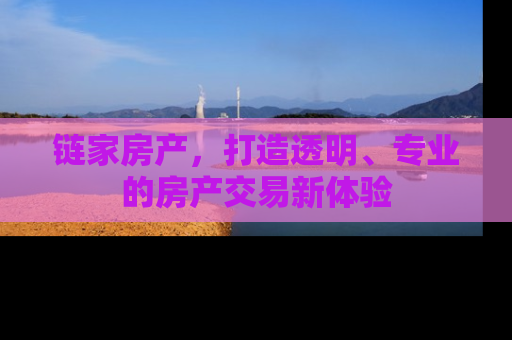 链家房产，打造透明、专业的房产交易新体验