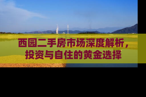 西园二手房市场深度解析，投资与自住的黄金选择