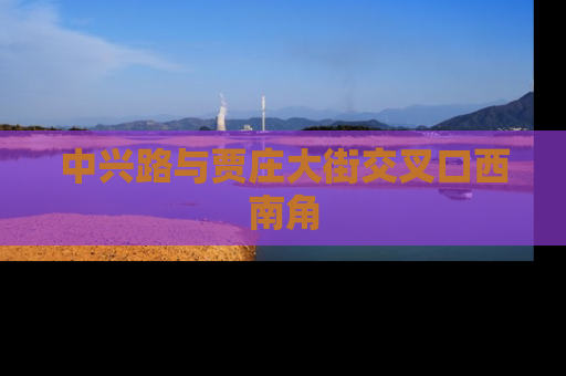中兴路与贾庄大街交叉口西南角