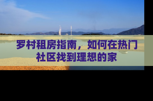 罗村租房指南，如何在热门社区找到理想的家