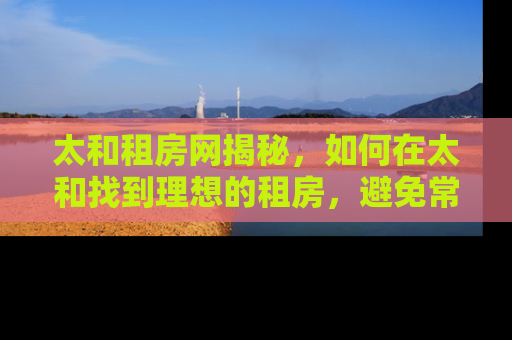 太和租房网揭秘，如何在太和找到理想的租房，避免常见陷阱